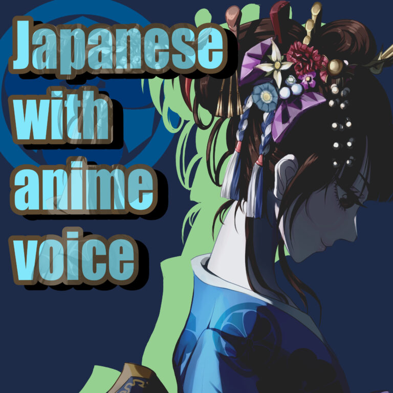 Japanese with anime voice